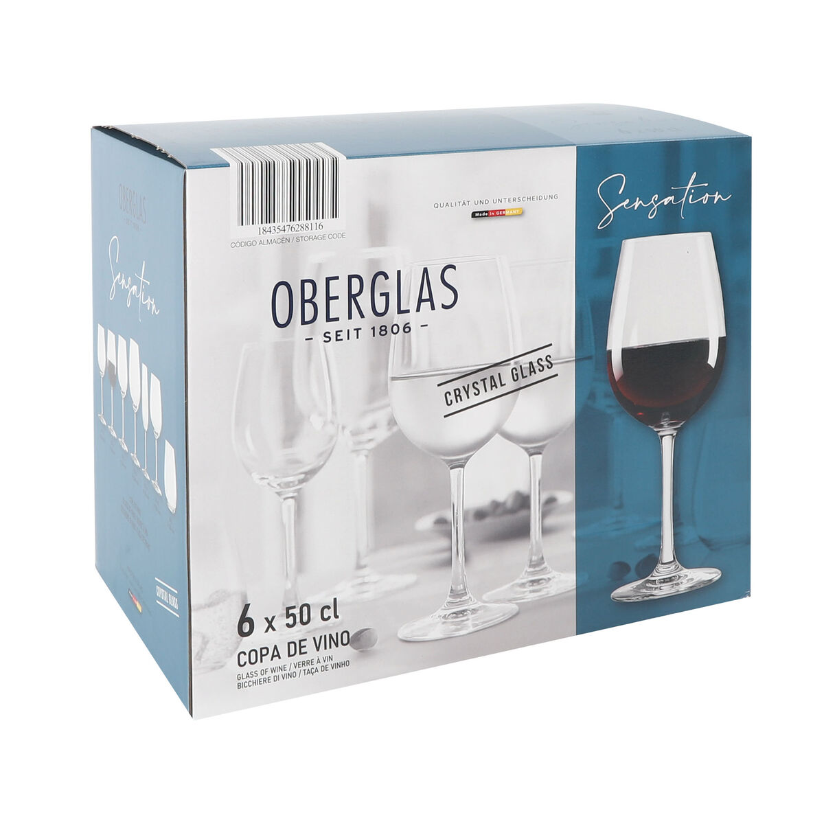 Vinglassett Inde Sensation 500 ml 6 Deler